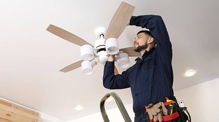 How to Install a Ceiling Fan Without Existing Wiring - Echelon Services